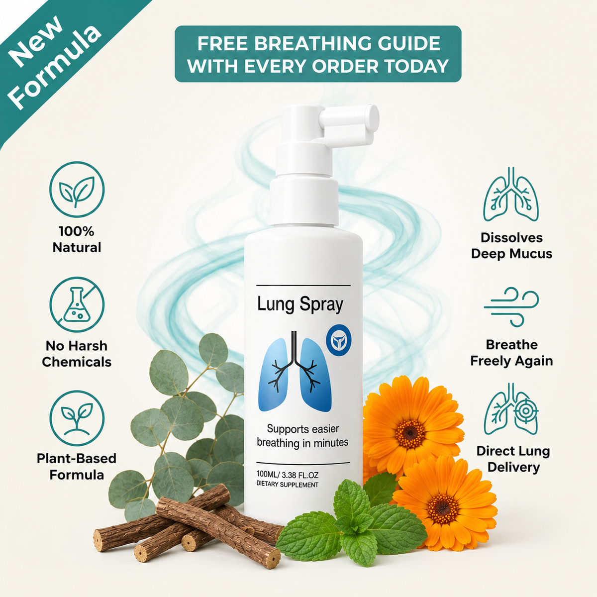 BreatheWell™ Lung Cleansing Spray